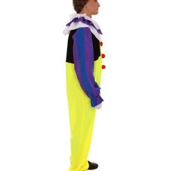 HPO Adult Men's Clown Jumpsuit Costume | Multicolor Cosplay Costume