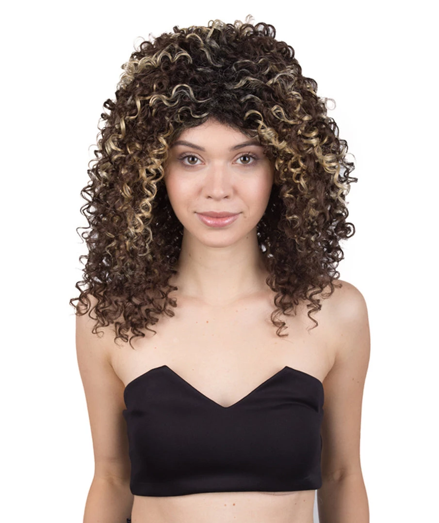 BC Pop Goddess | Women's Brown Color Curly Shoulder Length Trendy Pop Goddess Wig 1 BC Pop Goddess | Women's Brown Color Curly Shoulder Length Trendy Pop Goddess Wig