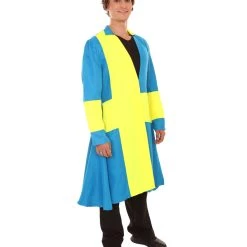FLAGWIGS Adult Men's Sweden Flag Coat Costume | Patriotic Cosplay Costume