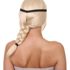 HPO Women's Style Ponytail With Black Hairband Wig | Blonde Wigs | Premium Breathable Capless Cap