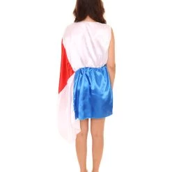 FLAGWIGS Adult Women's Celebratory Panamanian Flag Dress Sport Costume | Patriotic Cosplay Costume