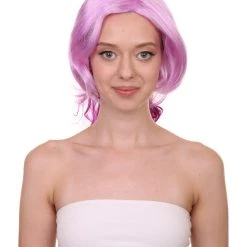 HPO Womens Game Dark Wig | Purple Anime Cosplay Wigs | Premium Breathable Capless Cap
