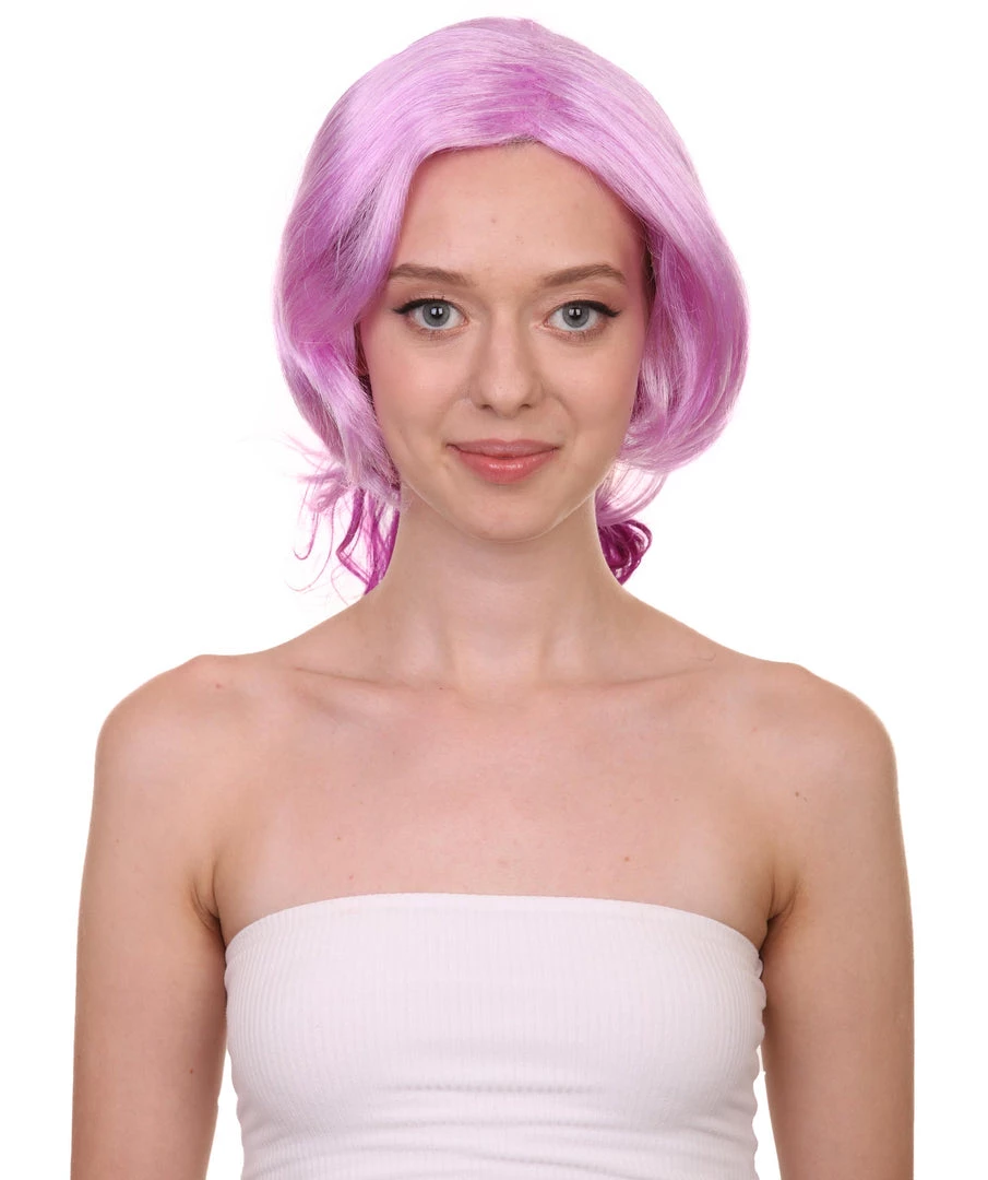 HPO Womens Game Dark Wig | Purple Anime Cosplay Wigs | Premium Breathable Capless Cap 1 HPO Womens Game Dark Wig | Purple Anime Cosplay Wigs | Premium Breathable Capless Cap