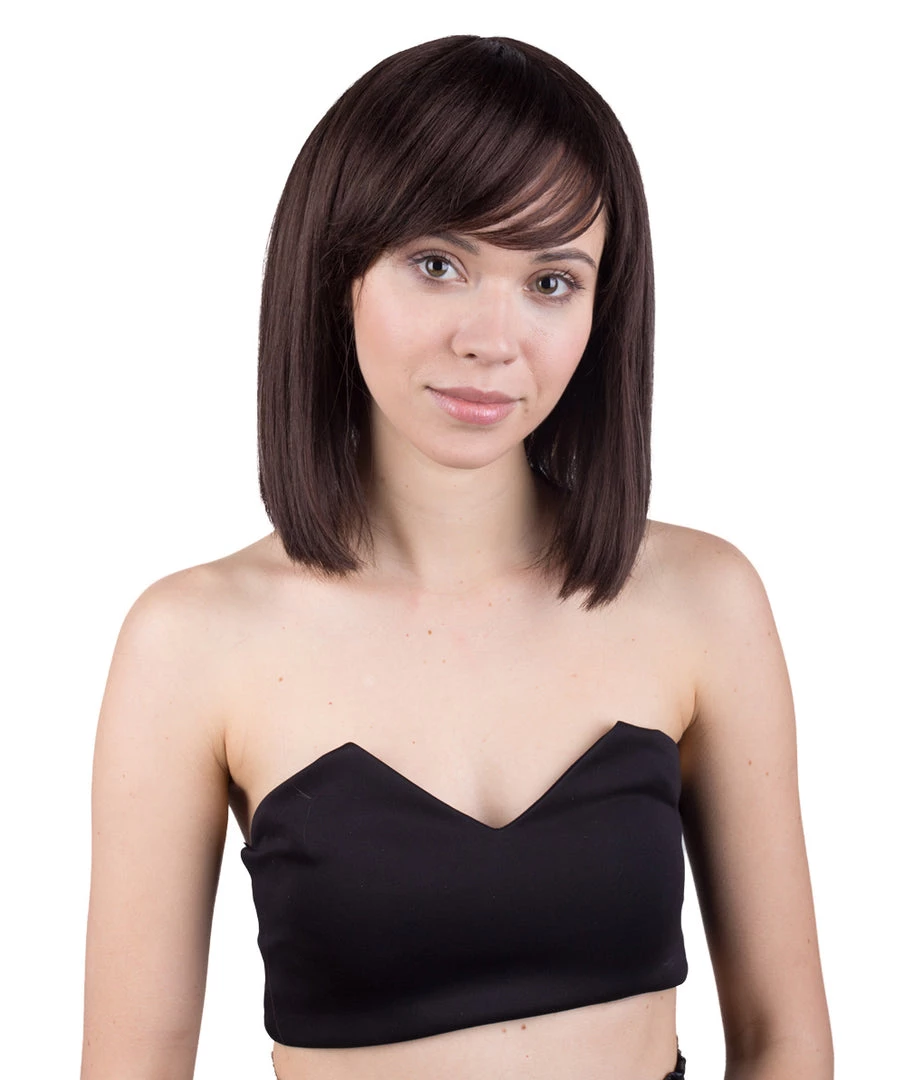 BC Introverted Bob | Women's Brown Color Straight Shoulder Length Trendy Introverted Bob Wig 1 BC Introverted Bob | Women's Brown Color Straight Shoulder Length Trendy Introverted Bob Wig