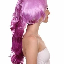 HPO Womens Game Dark Wig | Purple Anime Cosplay Wigs | Premium Breathable Capless Cap 13 HPO Womens Game Dark Wig | Purple Anime Cosplay Wigs | Premium Breathable Capless Cap