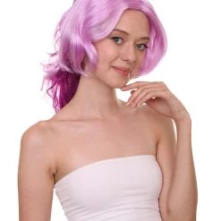 HPO Womens Game Dark Wig | Purple Anime Cosplay Wigs | Premium Breathable Capless Cap 14 HPO Womens Game Dark Wig | Purple Anime Cosplay Wigs | Premium Breathable Capless Cap