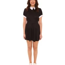 HPO Adult Women's Gothic Darling Dress Costume | Black Halloween Cosplay