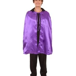 HPO Adult Men's Reversible Vampire Cape Costume | Multiple Color Options Halloween Costume