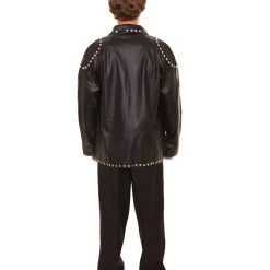 HPO Adult Men's PU Leather Jacket Costume | Black Cosplay Costume 12 HPO Adult Men's PU Leather Jacket Costume | Black Cosplay Costume