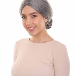 HPO Grandma Womens Wig | Traditional Old People Halloween Wig | Premium Breathable Capless Cap