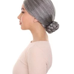 HPO Grandma Womens Wig | Traditional Old People Halloween Wig | Premium Breathable Capless Cap