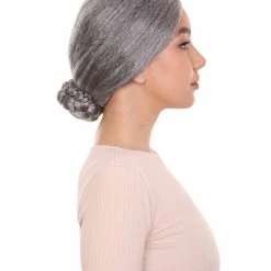HPO Grandma Womens Wig | Traditional Old People Halloween Wig | Premium Breathable Capless Cap