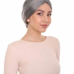 HPO Grandma Womens Wig | Traditional Old People Halloween Wig | Premium Breathable Capless Cap