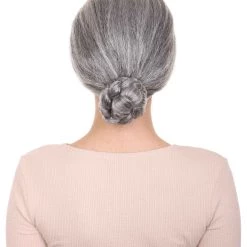 HPO Grandma Womens Wig | Traditional Old People Halloween Wig | Premium Breathable Capless Cap