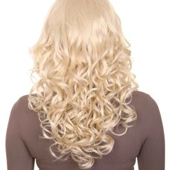 HPO Womens Long Blonde Curly Wig | Dramatical Fancy Wig | Premium Breathable Capless Cap 12 HPO Womens Long Blonde Curly Wig | Dramatical Fancy Wig | Premium Breathable Capless Cap