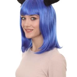 HPO Pico Devil Womens Wig | Devil Monster Purple Womens Cosplay Halloween Wig | Premium Breathable Capless Cap Men's