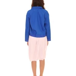 HPO Adult Women's Stranger Jacket And Dress TV/Movie Costume | Blue & Pink Halloween Costume 12 HPO Adult Women's Stranger Jacket And Dress TV/Movie Costume | Blue & Pink Halloween Costume