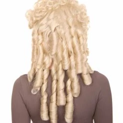 HPO Womens 18th Century Colonial Lady Curly Wig | Blonde Historical Wig | Premium Breathable Capess Cap 12 HPO Womens 18th Century Colonial Lady Curly Wig | Blonde Historical Wig | Premium Breathable Capess Cap
