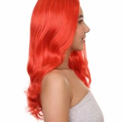 HPO Women's TV Movie Super Hero Wig | Red Wigs | Premium Breathable Capless Cap