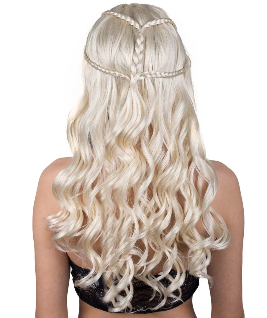 BC Adult Women's Blonde Color Wavy Medium Length Trendy Wig 4 BC Adult Women's Blonde Color Wavy Medium Length Trendy Wig