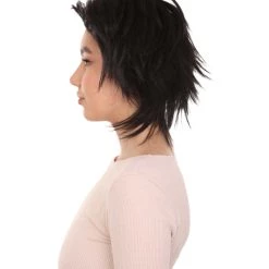 HPO Women's Womens Adult Curly Wig | Black Short Character Wig | Premium Breathable Capless Cap 11 HPO Women's Womens Adult Curly Wig | Black Short Character Wig | Premium Breathable Capless Cap