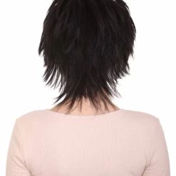 HPO Women's Womens Adult Curly Wig | Black Short Character Wig | Premium Breathable Capless Cap 12 HPO Women's Womens Adult Curly Wig | Black Short Character Wig | Premium Breathable Capless Cap