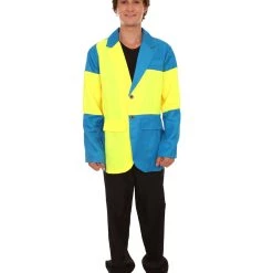 FLAGWIGS Adult Men's Sweden Flag Jacket Costume | Patriotic Cosplay Costume