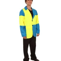 FLAGWIGS Adult Men's Sweden Flag Jacket Costume | Patriotic Cosplay Costume