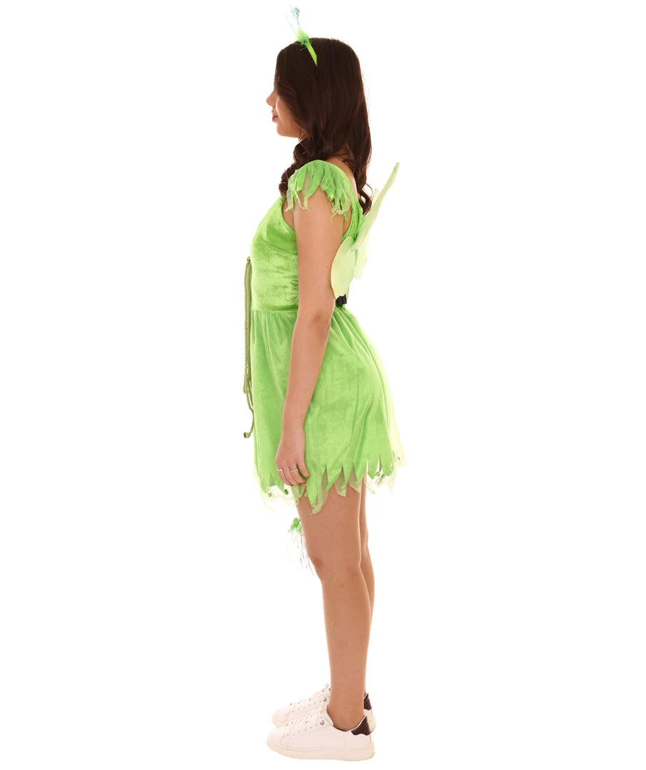 HPO Adult Women's Pretty Fairy Costume | Green Halloween Costume 4 HPO Adult Women's Pretty Fairy Costume | Green Halloween Costume