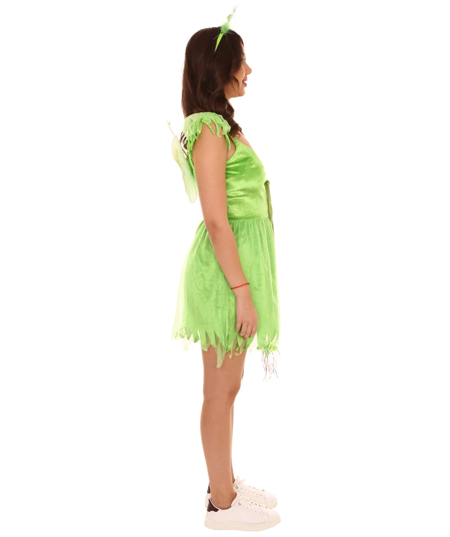 HPO Adult Women's Pretty Fairy Costume | Green Halloween Costume 6 HPO Adult Women's Pretty Fairy Costume | Green Halloween Costume