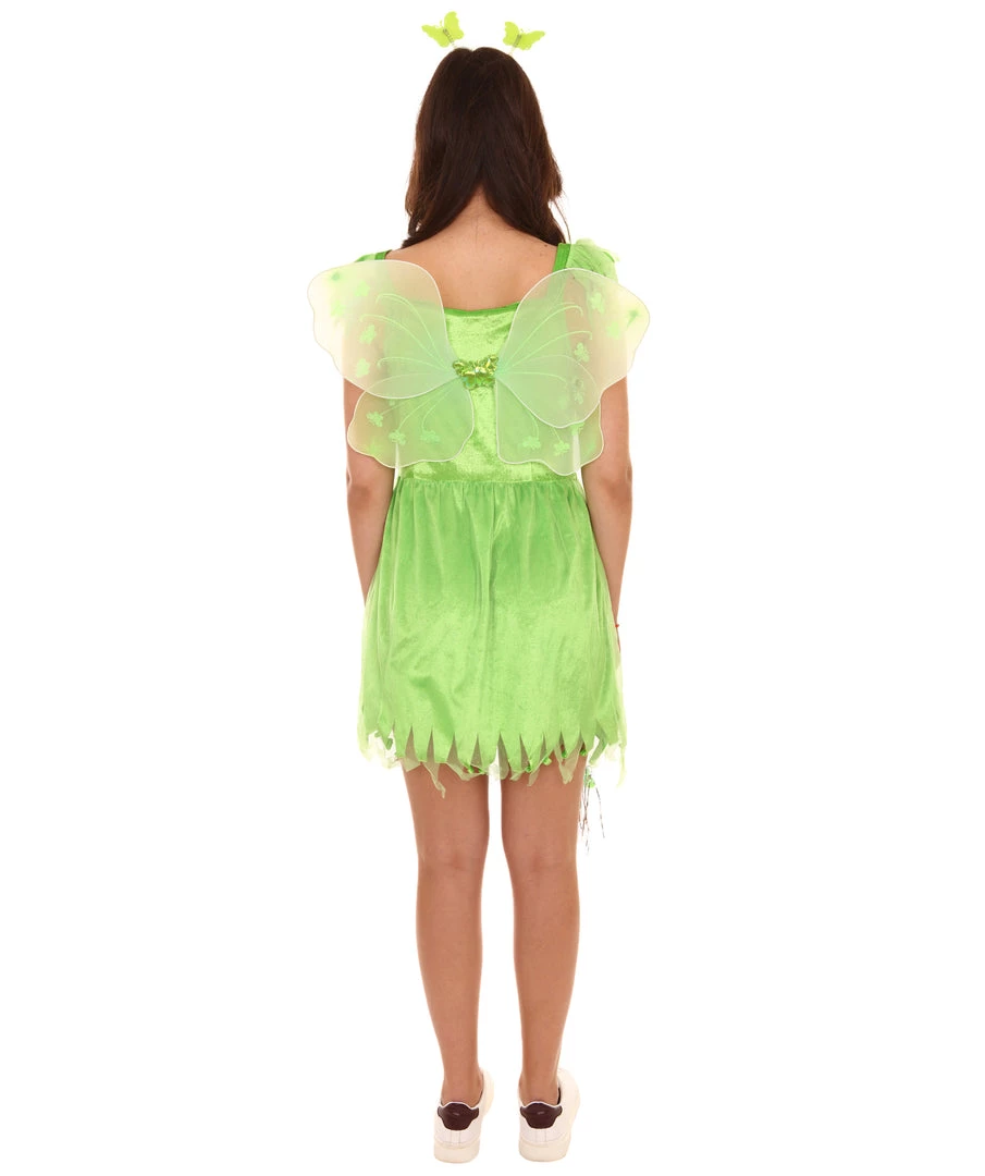 HPO Adult Women's Pretty Fairy Costume | Green Halloween Costume 5 HPO Adult Women's Pretty Fairy Costume | Green Halloween Costume