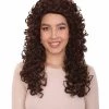HPO Men's Long Curly Boogie Babe Womens Wig | Dramatical Cosplay Halloween Wig | Premium Breathable Capless Cap