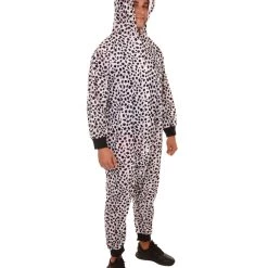 HPO Adult Women's Cow Jumpsuit | Black And White Halloween Costume