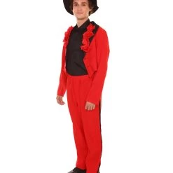 HPO Adult Men's Day Of The Dead Senor Horror Costume | Red Cosplay Costume