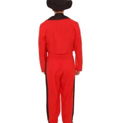 HPO Adult Men's Day Of The Dead Senor Horror Costume | Red Cosplay Costume