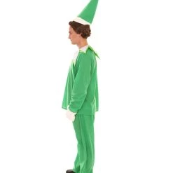 HPO Adult Men's Elf On The Shelf Costume | Green Halloween Costume