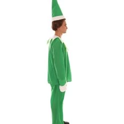 HPO Adult Men's Elf On The Shelf Costume | Green Halloween Costume