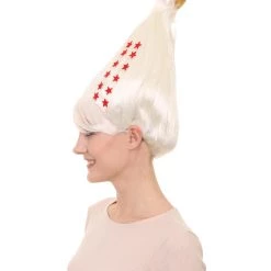 HPO White Christmas Tree Unisex Wig | Christmas Star Xmas Wig | Premium Breathable Capless Cap 11 HPO White Christmas Tree Unisex Wig | Christmas Star Xmas Wig | Premium Breathable Capless Cap