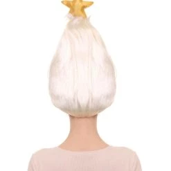 HPO White Christmas Tree Unisex Wig | Christmas Star Xmas Wig | Premium Breathable Capless Cap 12 HPO White Christmas Tree Unisex Wig | Christmas Star Xmas Wig | Premium Breathable Capless Cap