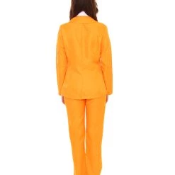 HPO Adult Women's EXCLUSIVE! Deluxe Singer Party Suit Costume | Orange Cosplay Costume 12 HPO Adult Women's EXCLUSIVE! Deluxe Singer Party Suit Costume | Orange Cosplay Costume