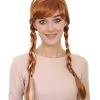HPO Womens Maiden Wig | Braided Traditional Halloween Wig | Premium Breathable Capless Cap Men's