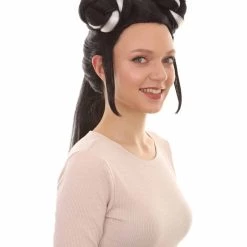 HPO Women's Womens Singer Bun Wigs Collection | Eurovision Song Contest | Celebrity Wigs | Premium Breathable Capless Cap