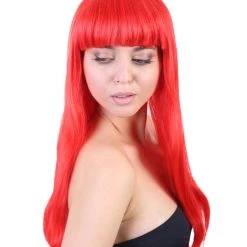 HPO Women's Long Length Party Girl Wig - Multiple Colors Synthetic Fiber Hair
