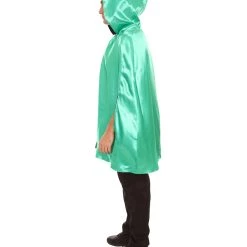 HPO Adult Men's Reversible Hooded Short Cape Costume | Multiple Color Options Halloween Costume