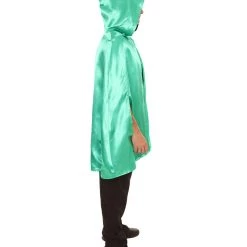 HPO Adult Men's Reversible Hooded Short Cape Costume | Multiple Color Options Halloween Costume