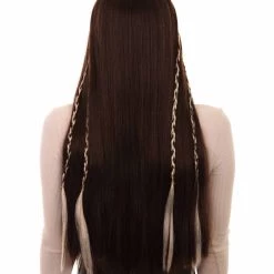 HPO Womens Renaissance Lady Medieval Princess Highlights Wig | Brown Historical Wigs | Premium Breathable Capless Cap 12 HPO Womens Renaissance Lady Medieval Princess Highlights Wig | Brown Historical Wigs | Premium Breathable Capless Cap