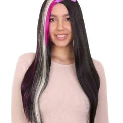 HPO Supervillain Witch Womens Wig | TV/Movie Long Cosplay Fancy Halloween Wig | Premium Breathable Capless Cap Women's