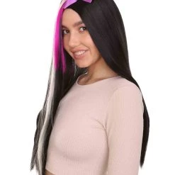 HPO Supervillain Witch Womens Wig | TV/Movie Long Cosplay Fancy Halloween Wig | Premium Breathable Capless Cap Women's