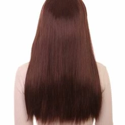 HPO Womens Long Bob Wig | Brown Bob Wigs | Premium Breathable Capless Cap Women's 12 HPO Womens Long Bob Wig | Brown Bob Wigs | Premium Breathable Capless Cap Women's