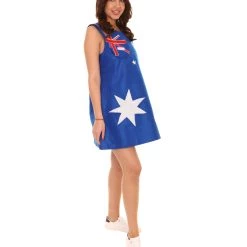 FLAGWIGS Adult Women's Australia Flag Trolls Dress Sport Costume | Patriotic Cosplay Costume 14 FLAGWIGS Adult Women's Australia Flag Trolls Dress Sport Costume | Patriotic Cosplay Costume